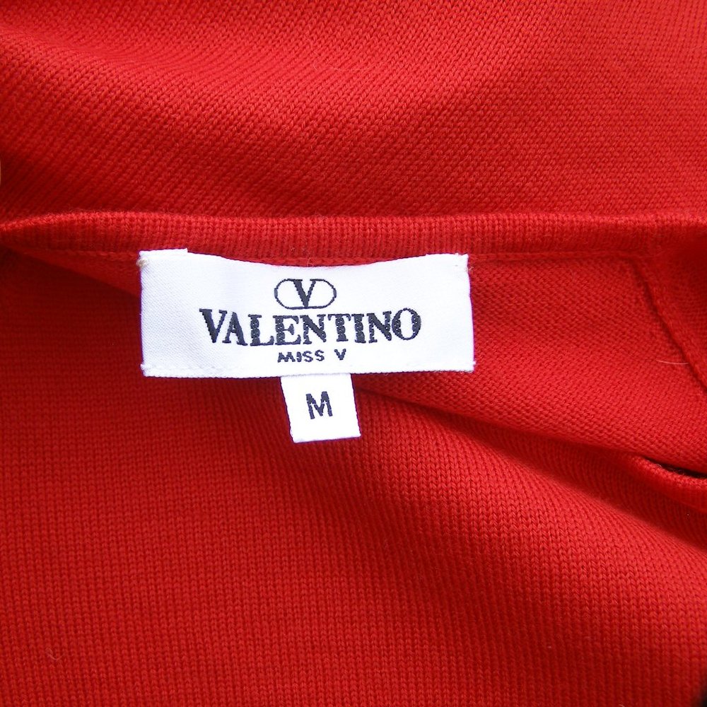 NEW (vintage) Valentino Red Knit Short Sleeve Top - Picture 7 of 12